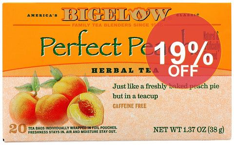 Tea Perfect Peach 20Bg Case of 6 X 1.37 Oz by Bigelow | 6 Pack