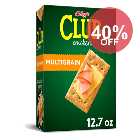 Club Multi Grain Crackers  Snack Crackers  12.7 Oz | 12 Pack