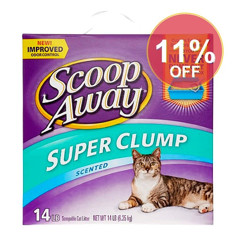 Scoop Away Super Clump Cat Litter  Fresh Scent  14 Lb | 3 Pack