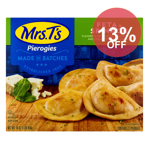 Mrs. T's, Pierogies, Feta & Spinach | 12 Pack