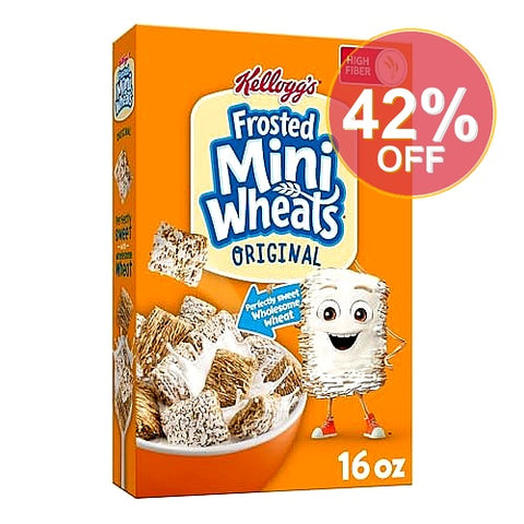 Kellogg's Original Frosted Mini-Wheats Breakfast Cereal - 16oz | 12 Pack