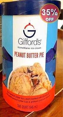 Gifford’s Peanut Butter Pie Ice Cream | 6 Pack