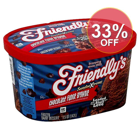 Friendlys Chocolate Fudge Brownie Icream | 6 Pack