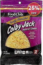 Finely Shredded Colby Jack Cheese | 12 Pack