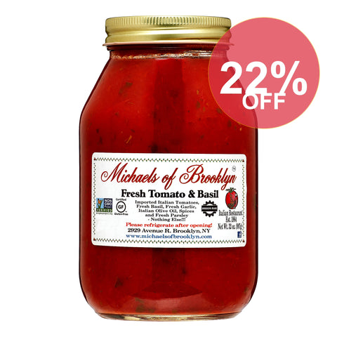 Michael's of Brooklyn Tomato Basil - 32oz | 6 Pack