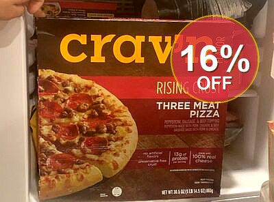 Crav'n Flavor Rising Crust Three Meat Pizza | 12 Pack