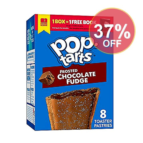 Pop-Tarts Toaster Pastries, Breakfast Foods - Frosted Chocolate Fudge, 13.5 Oz, 8 Ct | 12 Pack