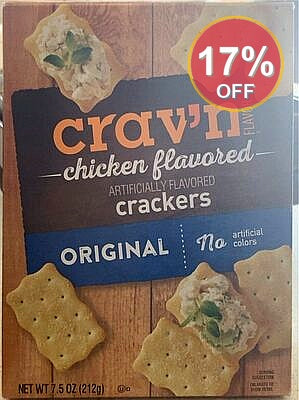 Crav’n Chicken Flavor Crackers Original | 12 Pack