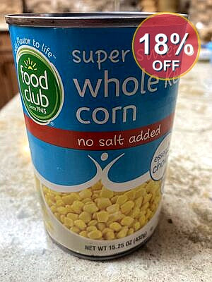 No Salt Added Super Sweet Whole Kernel Corn | 24 Pack