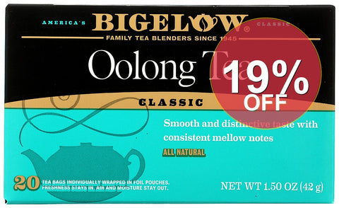 Bigelow Tea Oolong | 20 Bags | 6 Pack