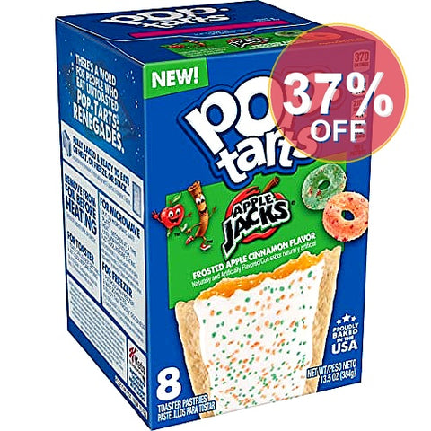 Pop-Tarts Frosted Apple Jacks Pastries - 8ct /13.5oz | 12 Pack