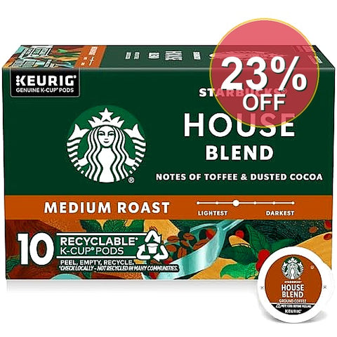 Starbucks K-Cups - House Blend, 10 Ct | 6 Pack