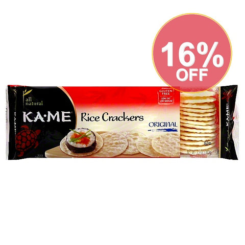 KA-ME Rice Crackers Gluten Free Original 3.5 Oz | 12 Pack