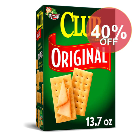 Club Original Crackers  Lunch Snacks  13.7 Oz | 12 Pack