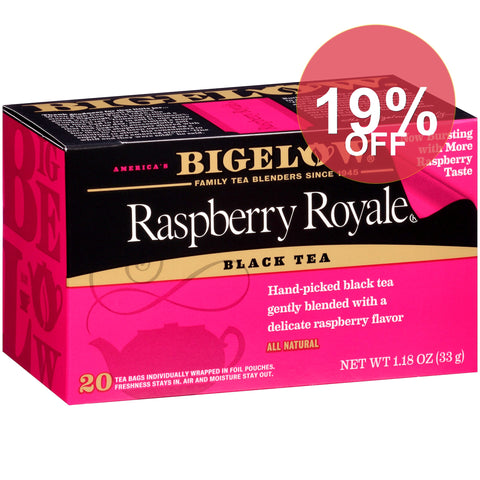 Bigelow Tea Raspberry Royale Black | 20 Bags | 6 Pack