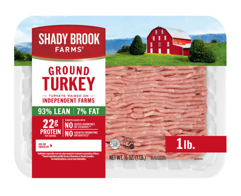 Shady Brook 93% Ground Turkey, 8lb Case